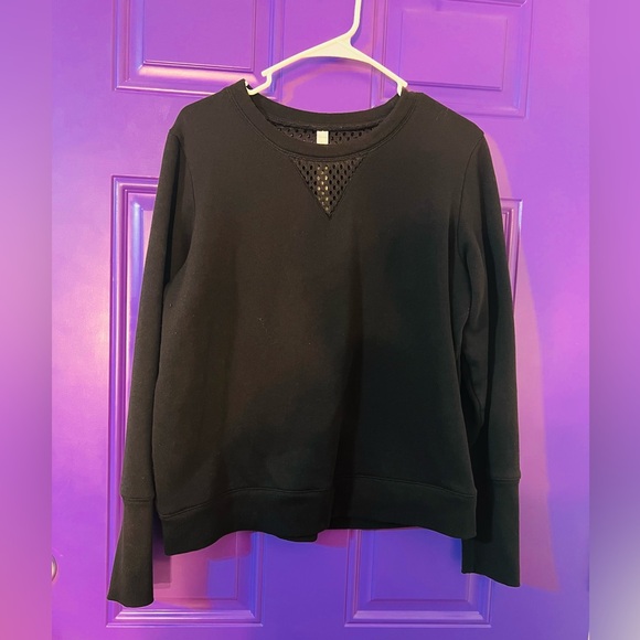ALO Yoga Tops - ALO Mesh Back Yoga Sweatshirt